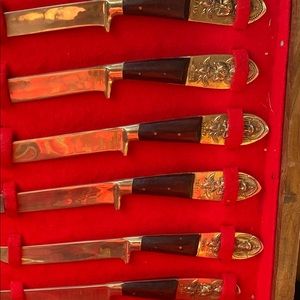 Vintage Brass Chao Phya Jewelry Dessert Set